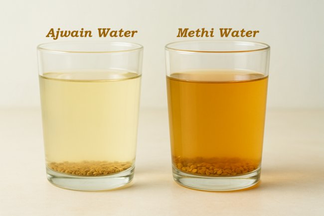 अजवाइन का पानी बनाम मेथी का पानी: वज़न घटाने और सेहत के लिए कौन सा है बेहतर?