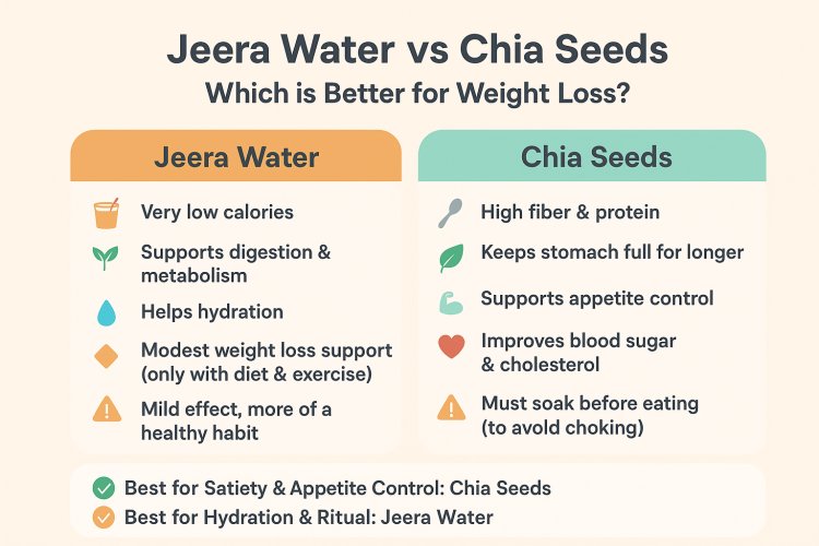 Jeera Water vs Chia Seeds: Which is Better for Weight Loss?