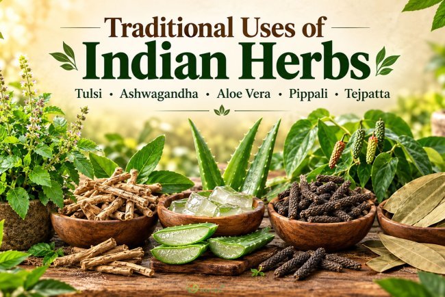 Common Plants & Their Traditional Uses: Tulsi, Aloe Vera, Ashwagandha, Pippali & Tamalpatra
