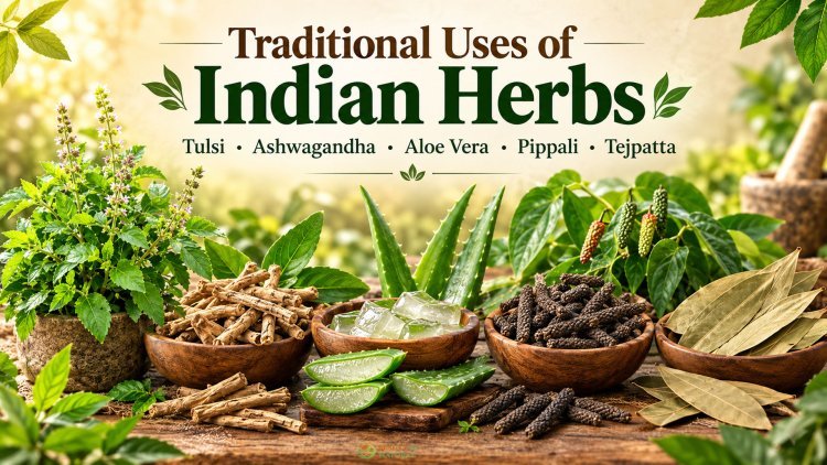 Common Plants & Their Traditional Uses: Tulsi, Aloe Vera, Ashwagandha, Pippali & Tamalpatra